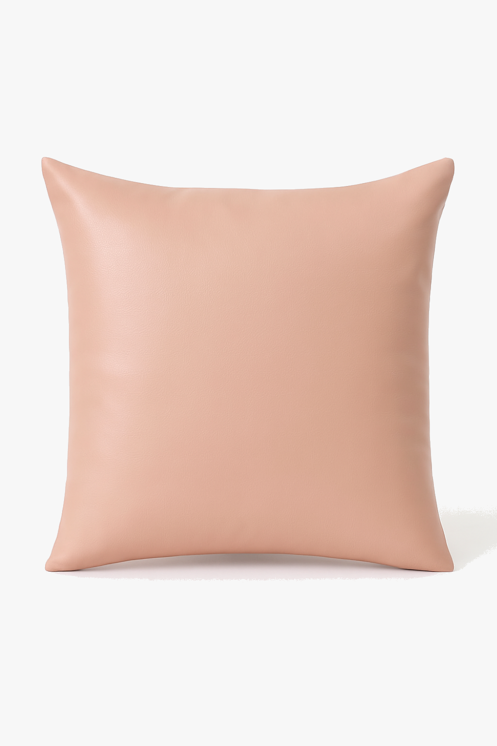 housse de coussin unie en similicuir pour décoration intérieure