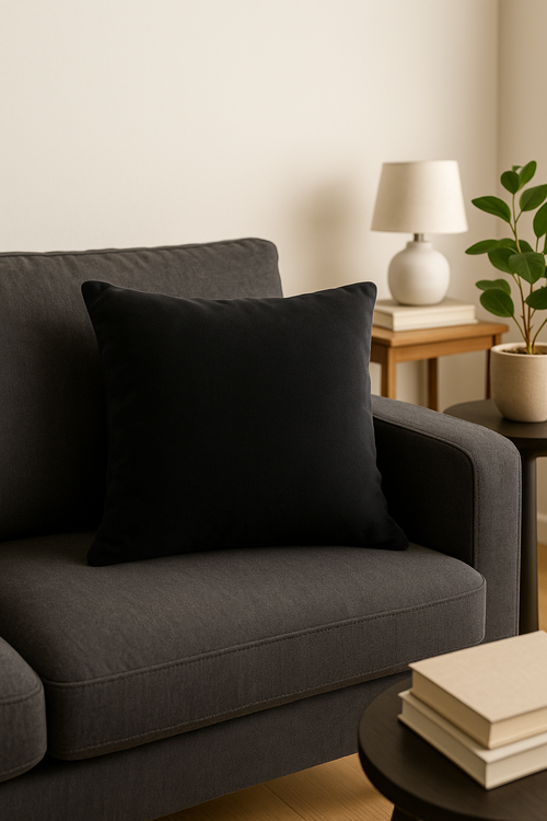 housse de coussin velours doux personnalisable en 25 couleurs - vue 2 sur 2