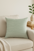 housse de coussin verte géométrique abstraite pour décoration