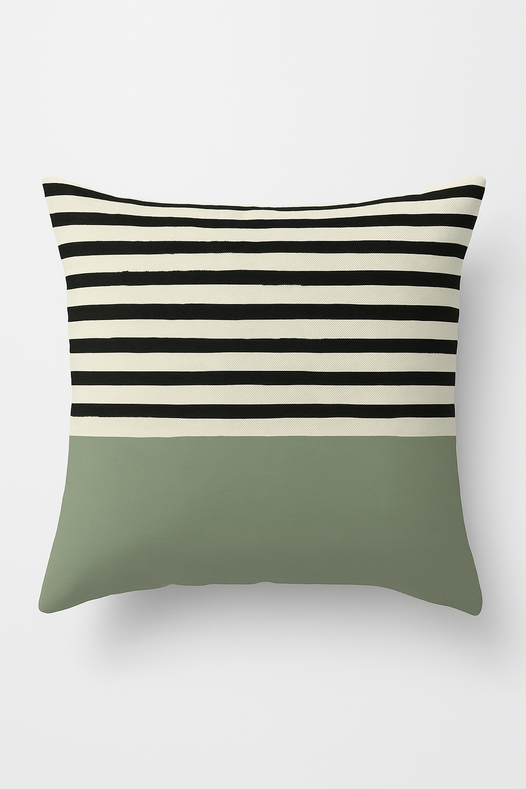 housse de coussin verte géométrique abstraite pour décoration intérieure