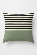 housse de coussin verte géométrique abstraite pour décoration intérieure