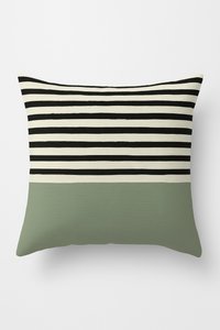 housse de coussin verte géométrique abstraite pour décoration intérieure