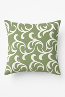 housse de coussin verte géométrique décorative pour canapé