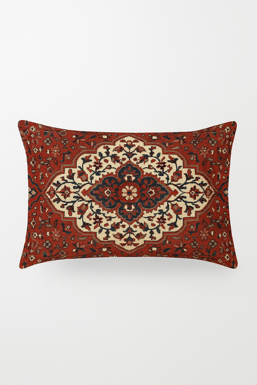 housse de coussin vintage à motif mandala pour déco intérieure