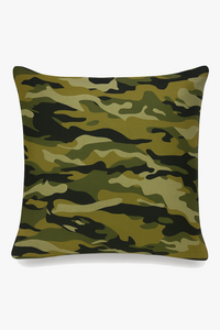 housses de coussin camouflage militaire motifs géométriques décoratifs