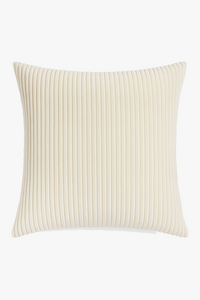 housses de coussin en velours côtelé rayées et unies 30x50 50x70cm