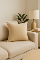 housses de coussin en velours teint unies élégantes et douces