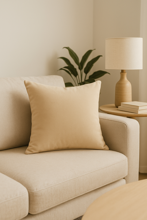 housses de coussin en velours teint unies élégantes et douces - vue 2 sur 2