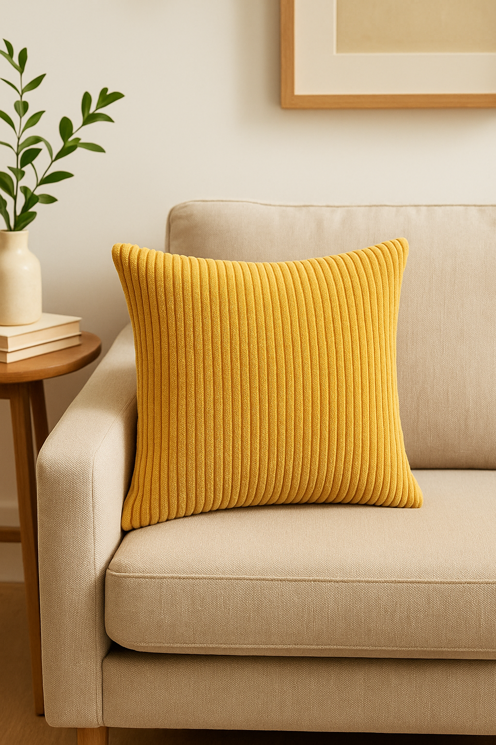 housses de coussin rayées en velours côtelé 30x50 50x70 cm