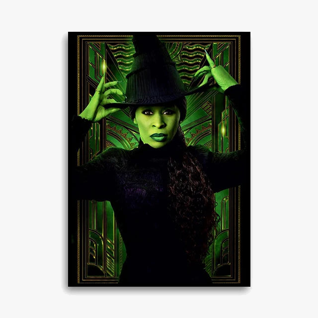 impression toile wicked affiche elphaba glinda décoration intérieure cadeau