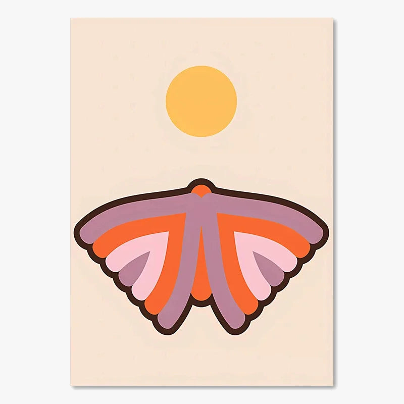 impressions-d-art-r-tro-coucher-de-soleil-fleurs-papillon-d-cor-mural-boho-6.png