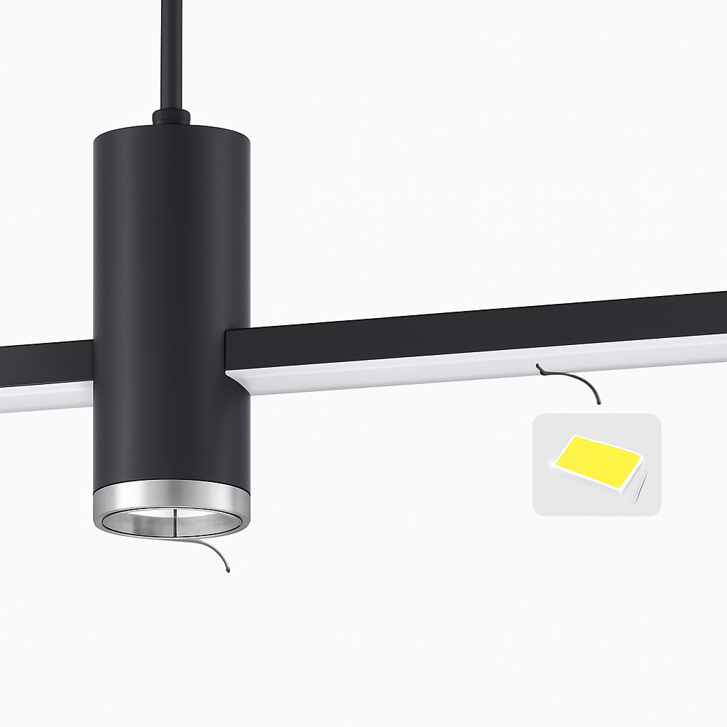 Kitchen Island Pendant Lamp Long Ceiling Hanging Light Chandelier Suspension Lighting for Dining Room - vue 6 sur 8