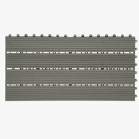Lames terrasse wpc clipsables effet bois 30x60 1m2