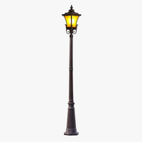 lampadaire de jardin rétro en aluminium antirouille étanche