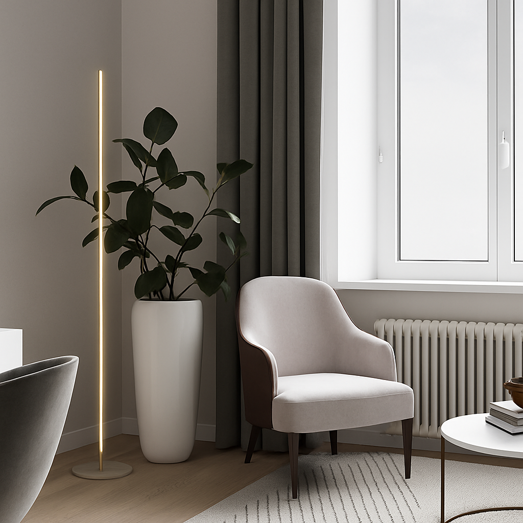 Lampadaire design minimaliste LED Lucien