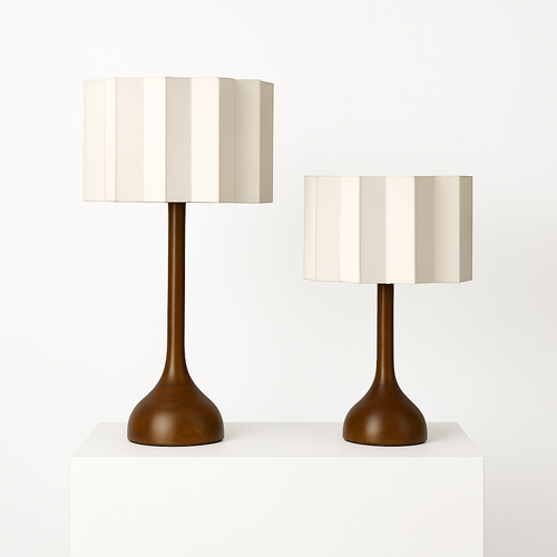 lampadaire en bois massif style wabi-sabi décoration zen design moderne