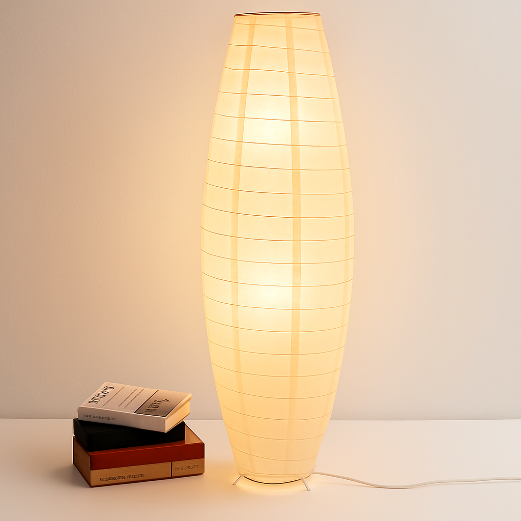 lampadaire led en papier tissé style nordique luminaria lampara de - vue 3 sur 7