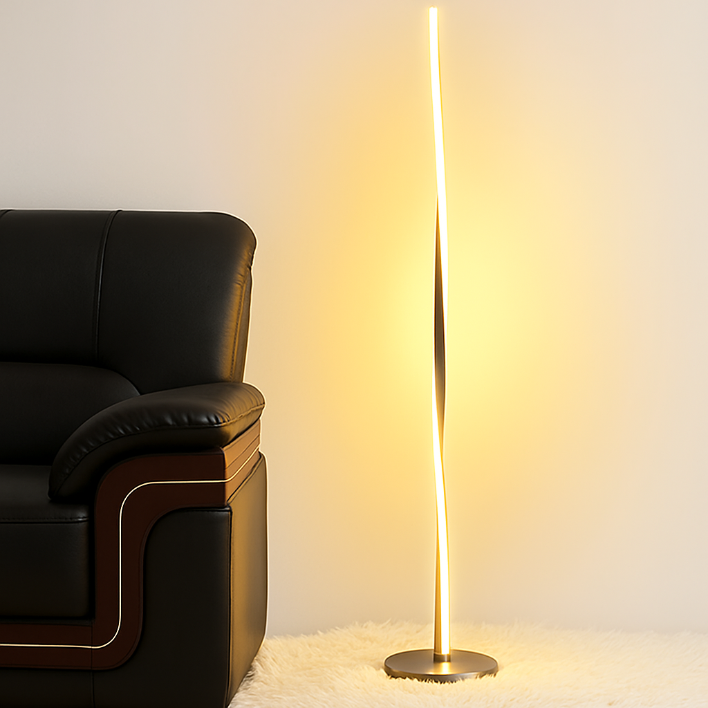 Lampadaire argenté