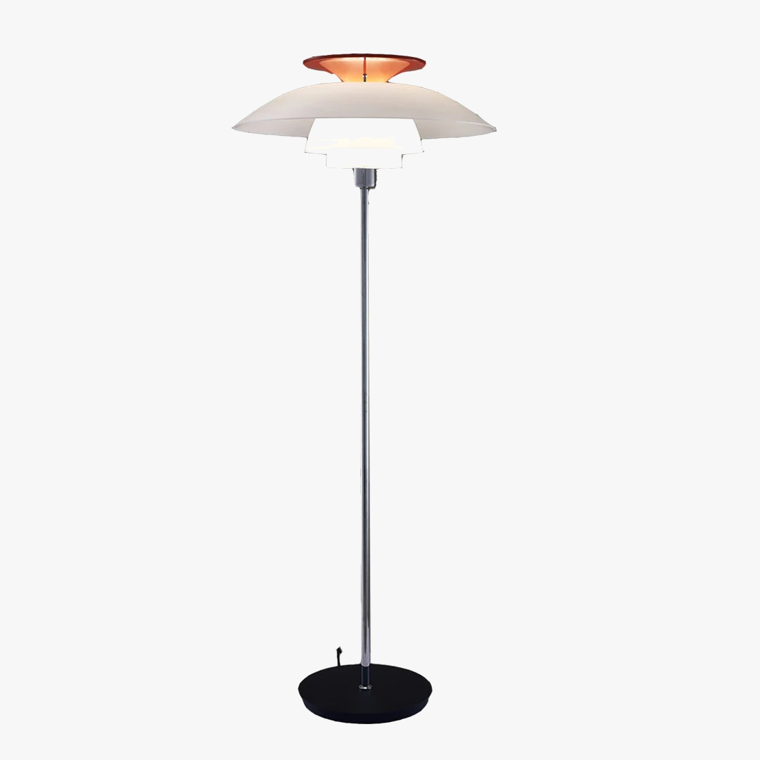 Lampadaire LED Nordic Classique Acrylique Métal