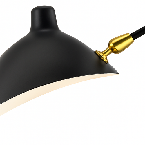 lampadaire minimaliste en métal avec abat-jour rotatif - vue 6 sur 7