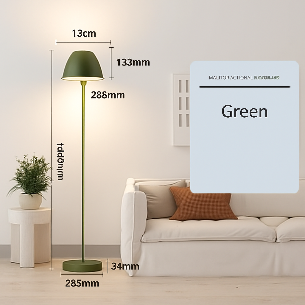 lampadaire moderne minimaliste design nordique avec interrupteur au pied