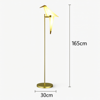lampadaire nordique oiseau créatif acrylique mille grues lampe sur pied pour décoration