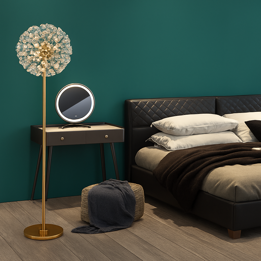 lampadaire pissenlit led pour décoration intérieure moderne - vue 4 sur 7