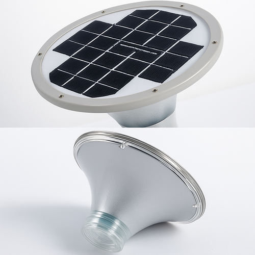 lampadaire solaire étanche pour jardin et extérieur - vue 6 sur 8
