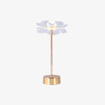 Lampe à poser style vintage LED en métal doré Anila