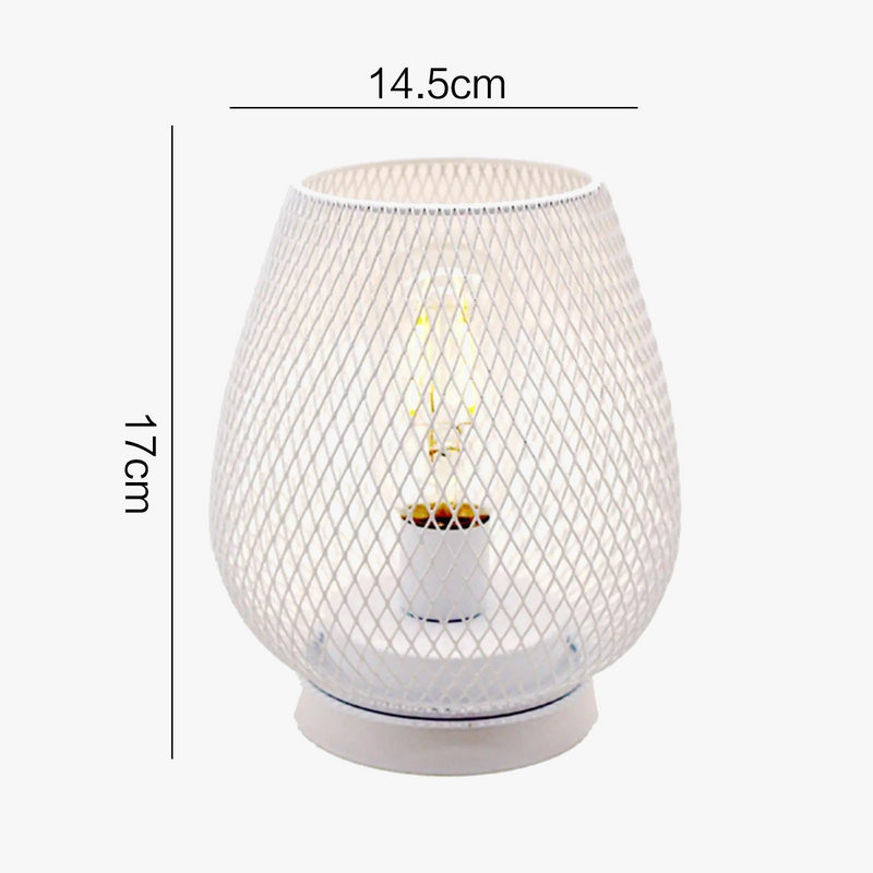 Lampe cage métal led bougie sans fil mariage déco maison