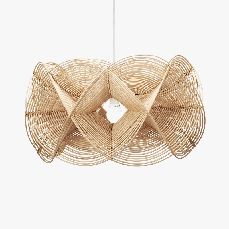 Lampe créative en rotin minimaliste faite à la main