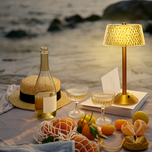 lampe de bureau cristal rétro led rechargeable protection des yeux - vue 4 sur 6
