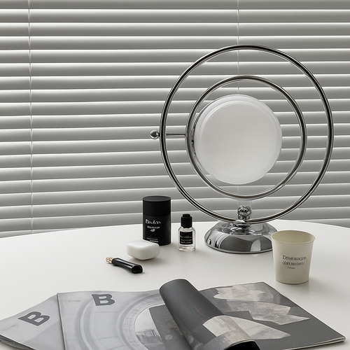 lampe de bureau design italienne en verre rotative