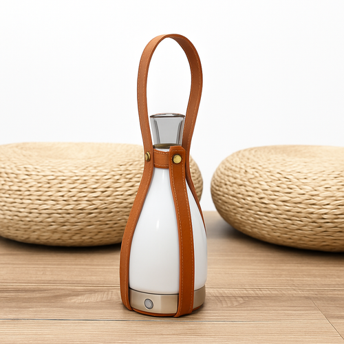 lampe de bureau led design bouteille en verre pour extérieur et intérieur