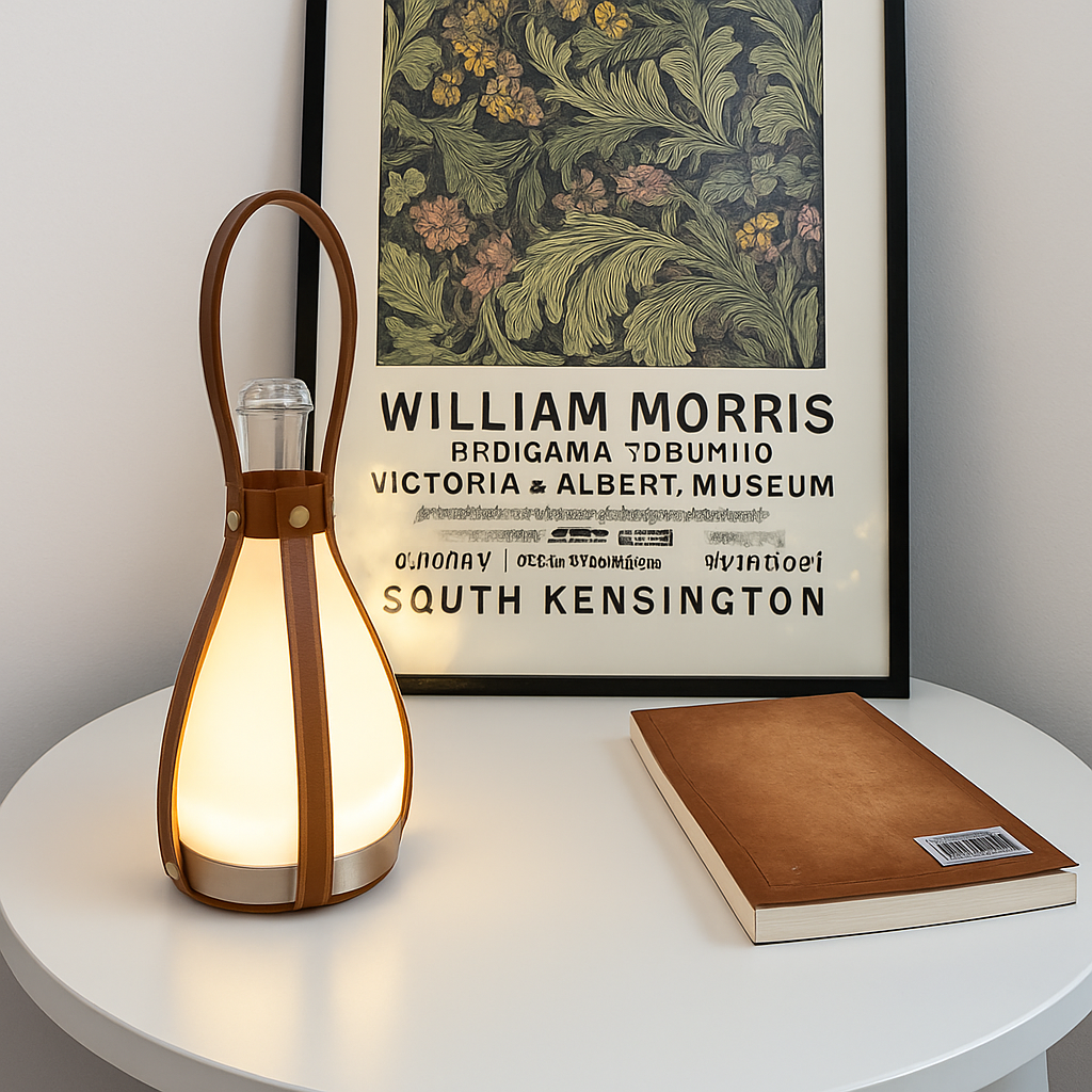 lampe de bureau led design bouteille en verre pour extérieur et intérieur - vue 4 sur 8
