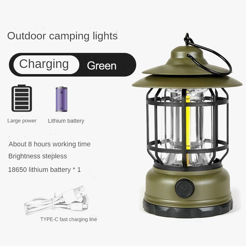 LIISIMI LED Camping Light Rechargeable 3 Modes Brightness LIISIMI LED Camping Light Rechargeable 3 Modes Brightness