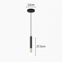 lampe de chevet moderne avec projecteur rotatif led suspension