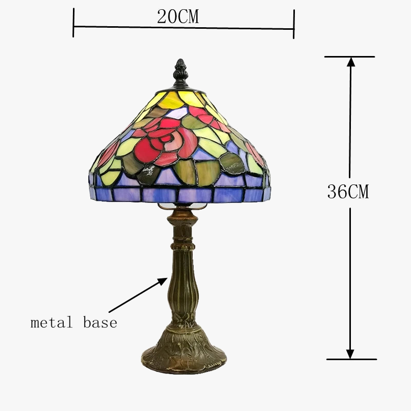 Lampe de chevet Cubik Rouge et Bleue Lampe de chevet Cubik Rouge et Bleue