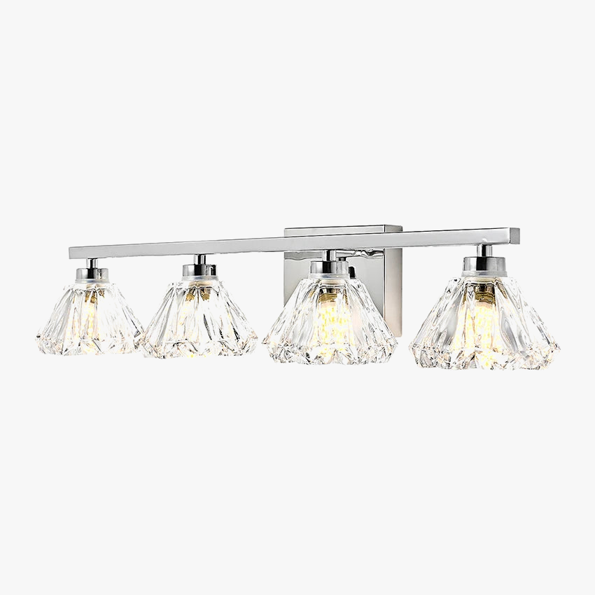 Lampe de salle de bains en cristal moderne