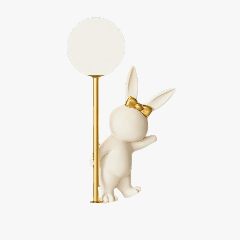 lampe de table design nordique luxe en forme de lapin