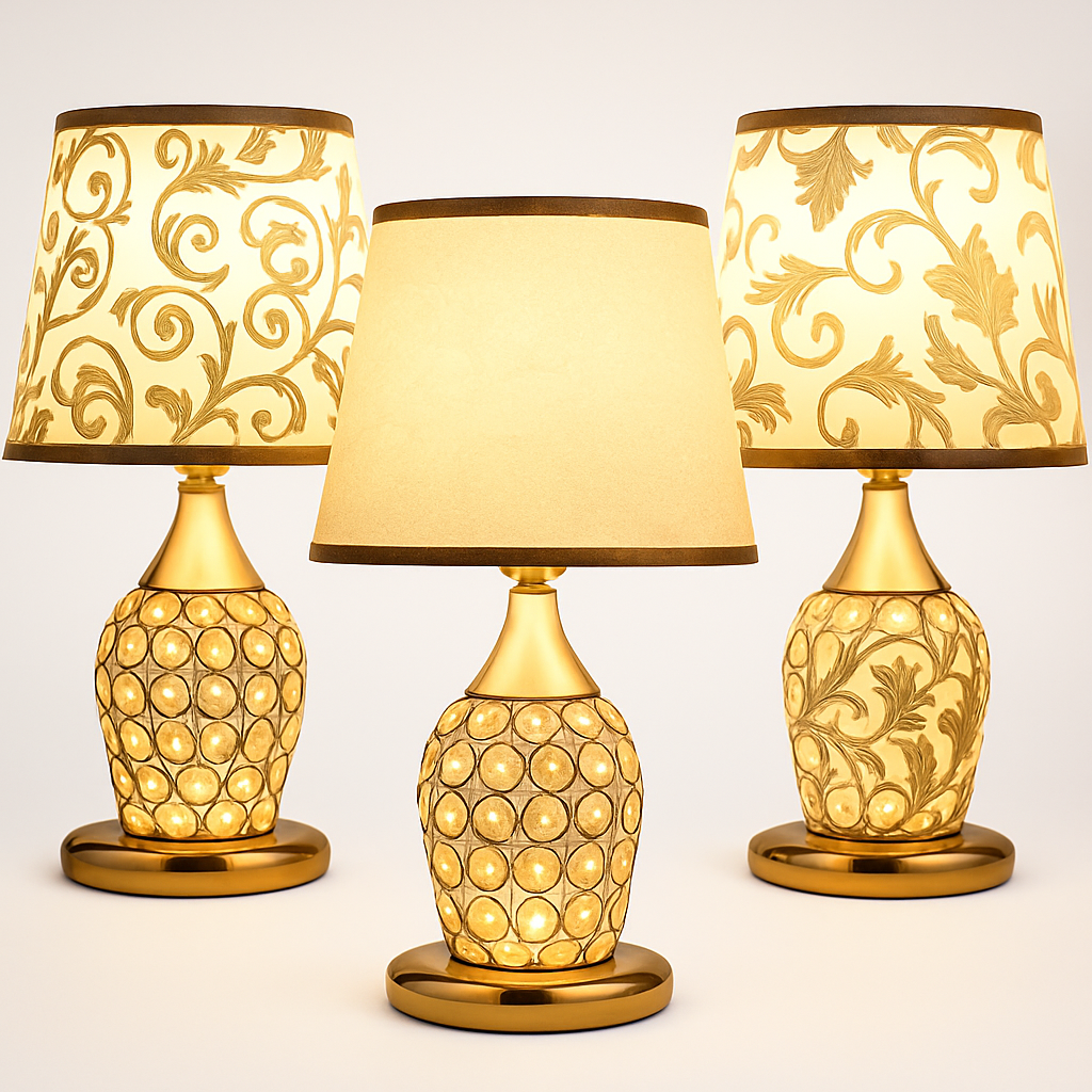 lampe de table en cristal style européen moderne et créatif - vue 5 sur 9