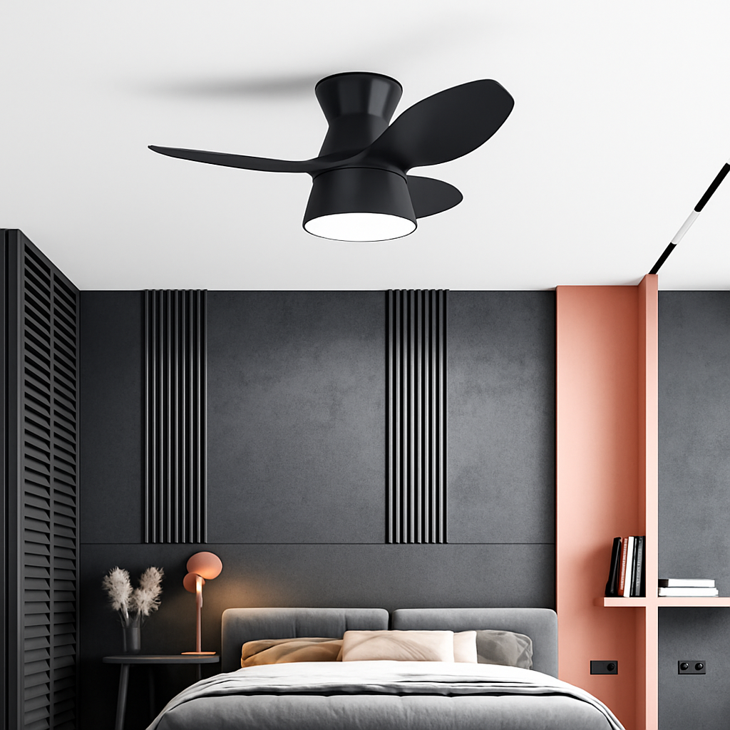 lampe de ventilateur nordique silencieuse et moderne pour restaurant - vue 6 sur 14