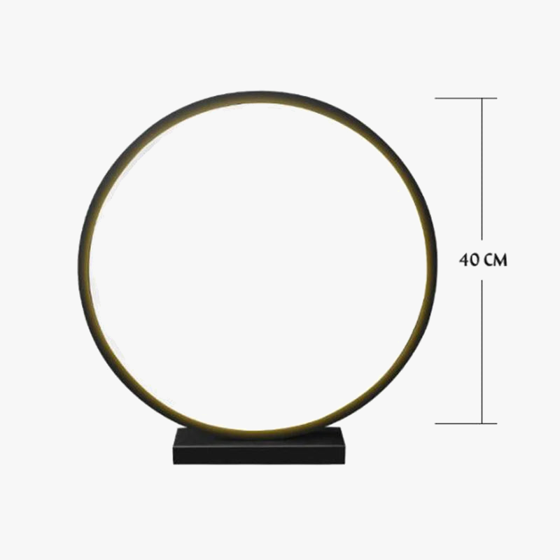 Lampe LED ronde imperméable en aluminium