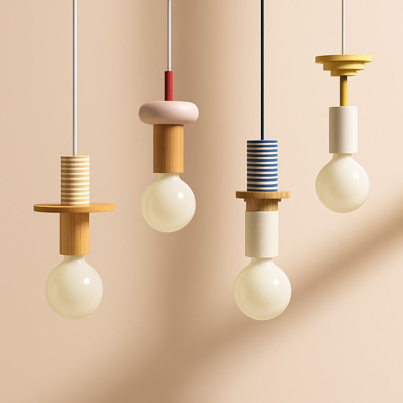 Lampe nordique bois suspension LED lumières cuisine décor à la maison lampe à main Restaurant plafond lustre Luminaire chambre Luminaire