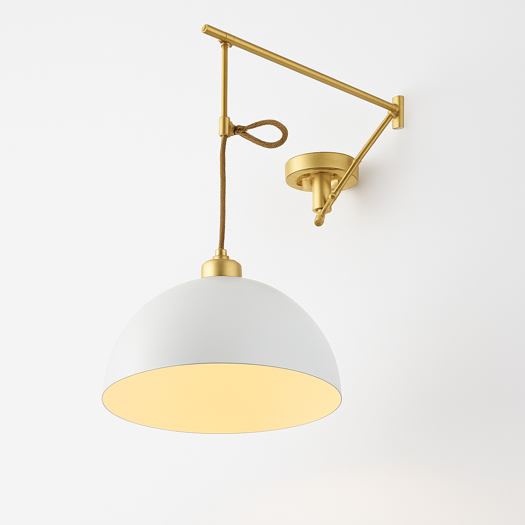 lampe pendante nordique avec conception pliante et culbuteur - vue 4 sur 9