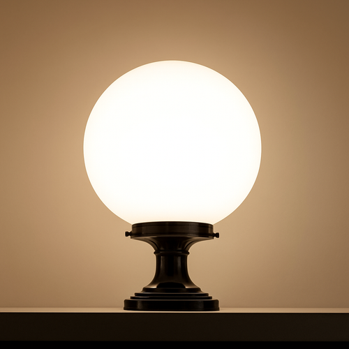 lampe pilier extérieur boule étanche pour éclairage décoratif - vue 4 sur 9