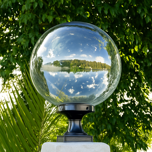 lampe pilier extérieur boule étanche pour éclairage décoratif - vue 5 sur 9