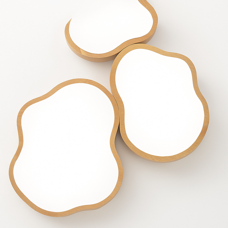 Lampe plafonnier bois LED modernes