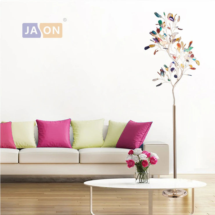 lampe à poser design en forme d'arbre en agate de fer nordique