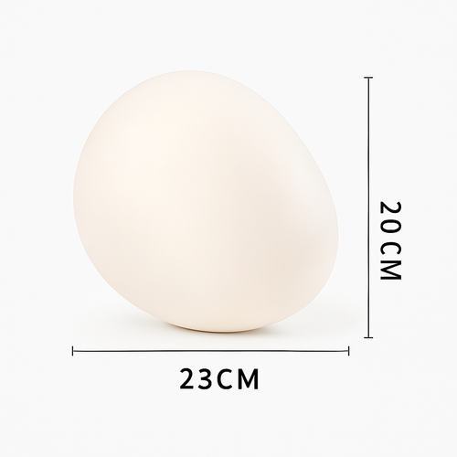 Lampe à poser design LED ambiance galet blanc Decor - vue 8 sur 7